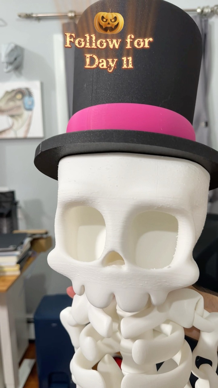 Custom skeleton to hang to your tree this  Halloween - day 10/31
