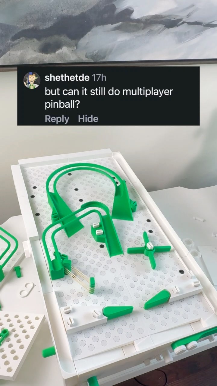But can it still do multiplayer? Multiplayer Pinball Machine 2.0