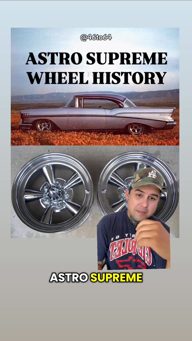 Today we’re talking about the ASTRO SUPREME. One of the greatest wheels of all time and my personal favorite old school lowrider wheel. #low