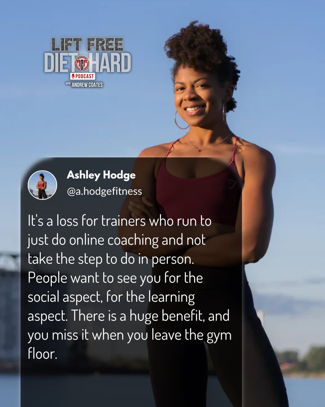 New podcast episode out now with Ashley Hodge @a.hodgefitness 

Ashley Hodge is a strength coach and powerlifter and joins my podcast to tal