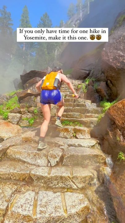 This hike should be on your California road trip itinerary! 💯🙌🏽

The Mist Trail is one of Yosemite’s most iconic and mos