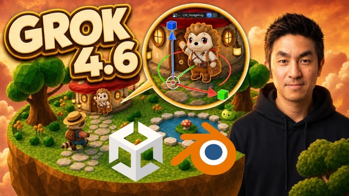 Grok 4.6 is INSANE for Vibe Coding Games (Cursor + Unity + Blender)