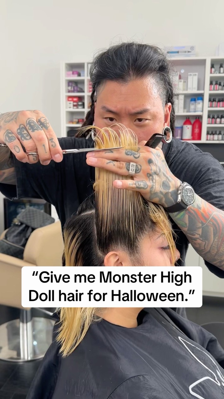 Did we eat this hair transformation? #hairtransformation #hairinspo #haircolor #halloween #hair