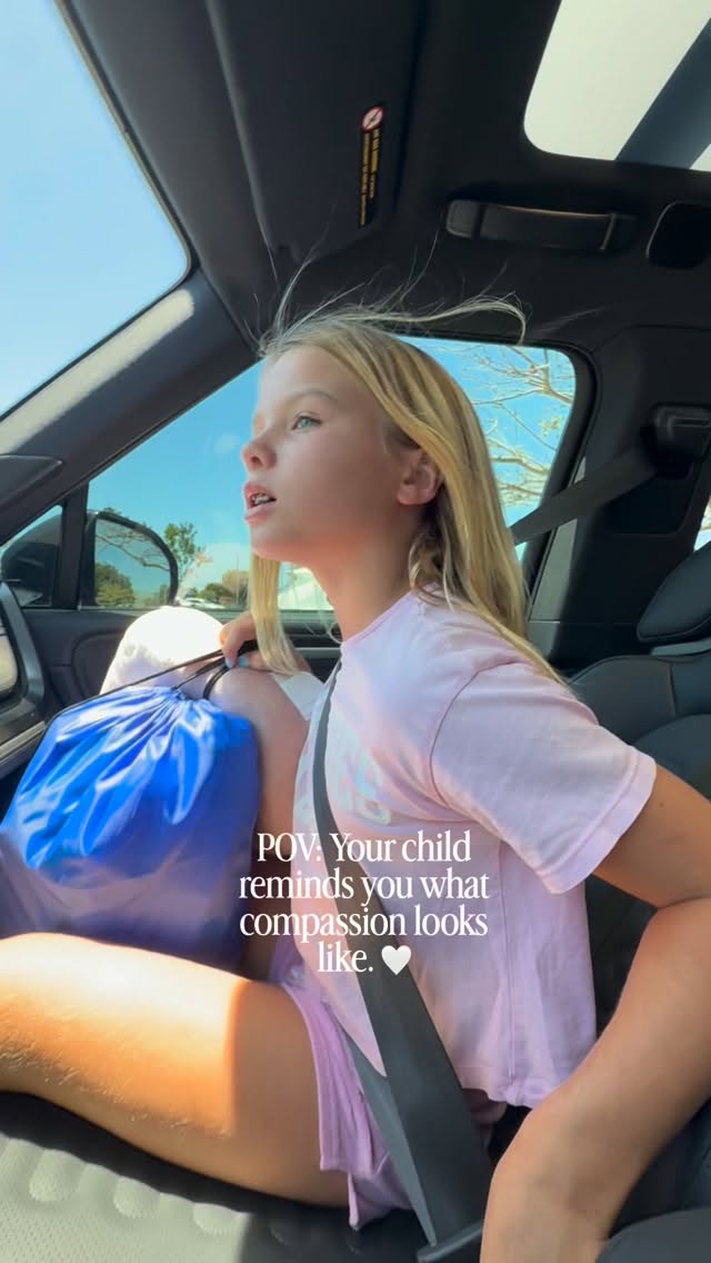 A few months ago, Georgia made a care kit for someone experiencing homelessness as part of a school project.

The other day, we were leaving