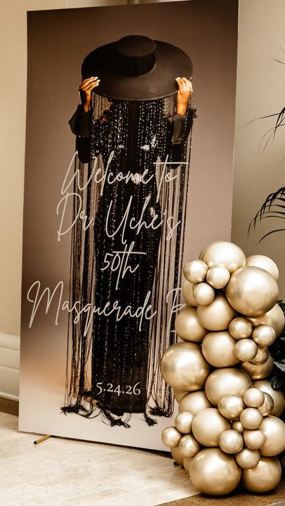 🎭 Dr. Uche’s 50th Birthday Masquerade Ball | Party Highlights ✨

An unforgettable night of elegance, culture, and celebration as family, friends, and well-wishers gathered to honor Dr. Uche at 50. From the stunning masqu