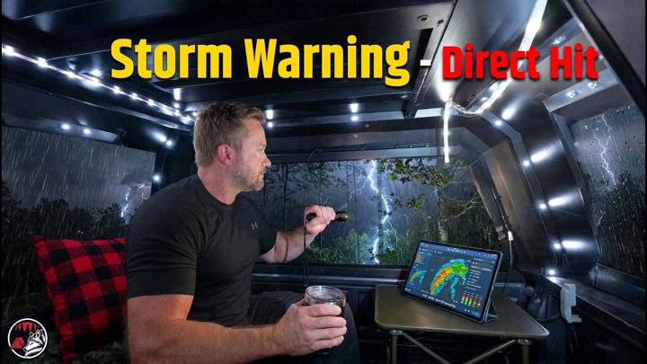 Truck Camping During One of Strongest Storms that I Have Ever Seen