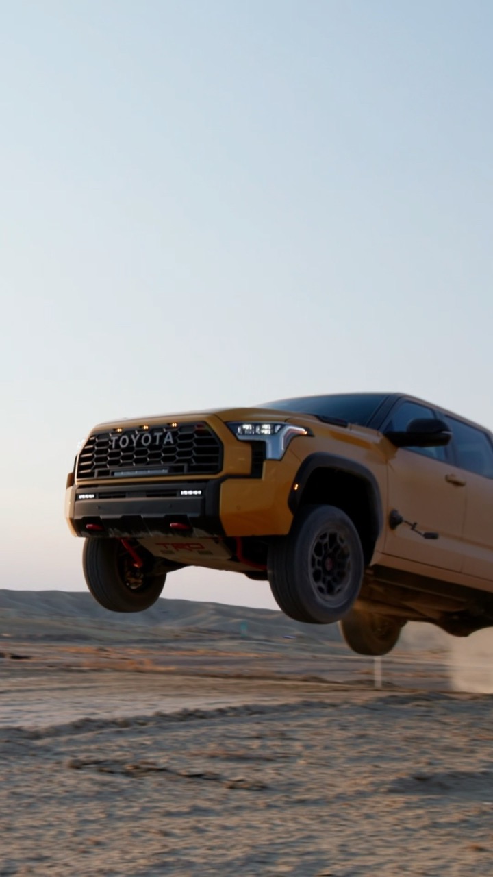 I JUMPED every new Toyota 🤯 #toyota #trdpro #sequoia #tundra #4runner