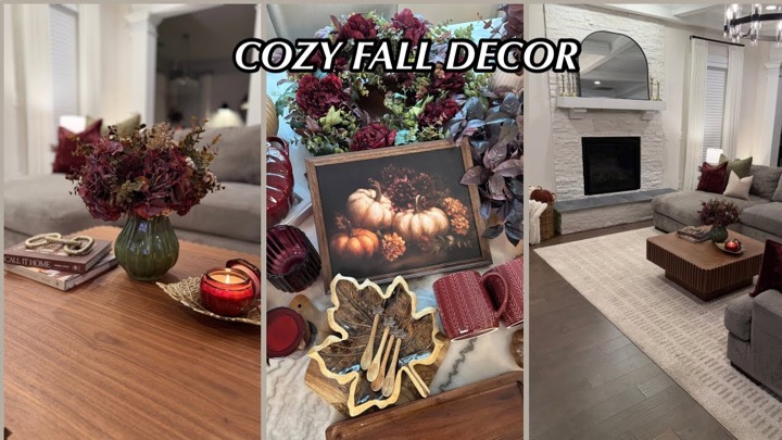 COZY FALL DECORATE WITH ME 2026 🍂 | Living Room & Kitchen Decorating Ideas