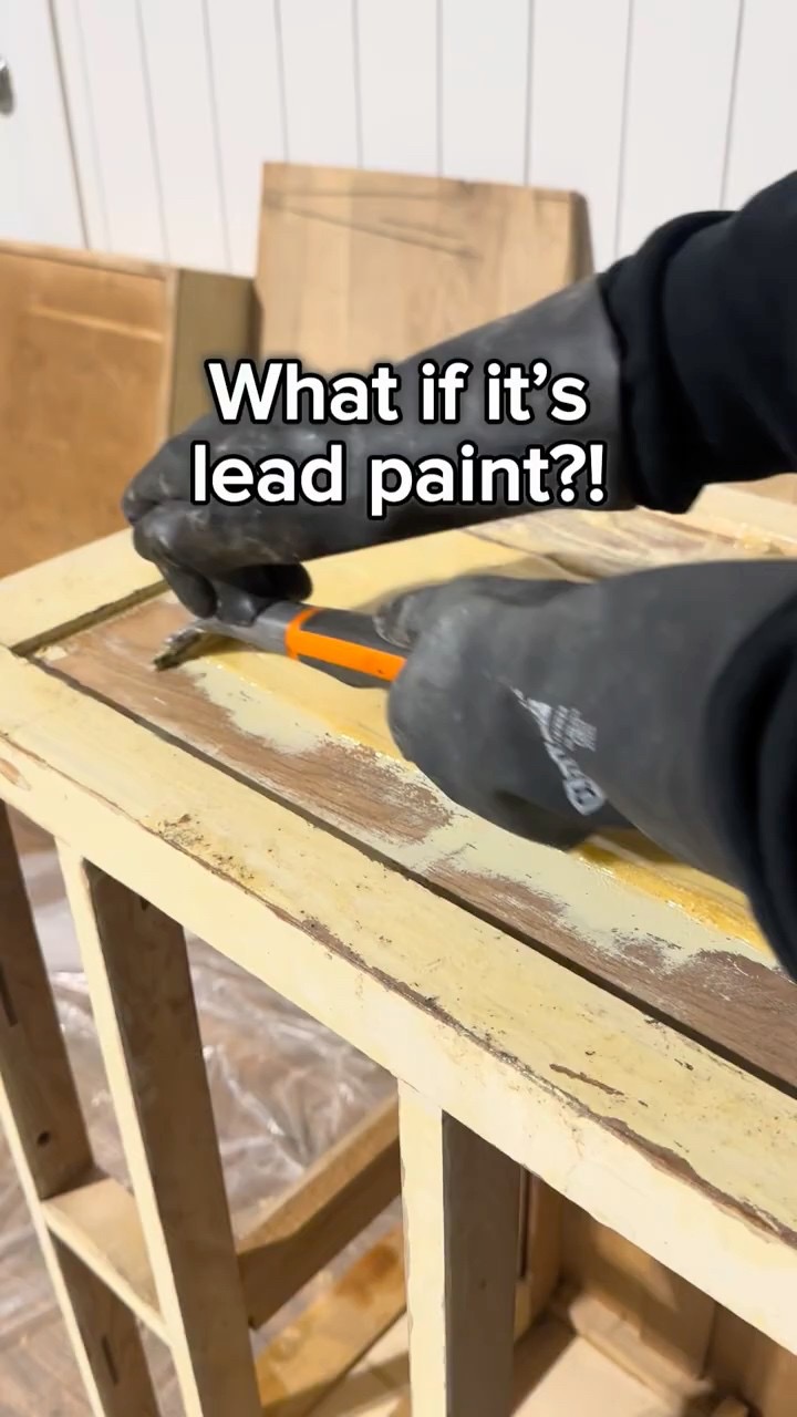 Before You Sand That Old Dresser... Watch This First | Lead Paint Furniture Makeover #BeforeAndAfter
