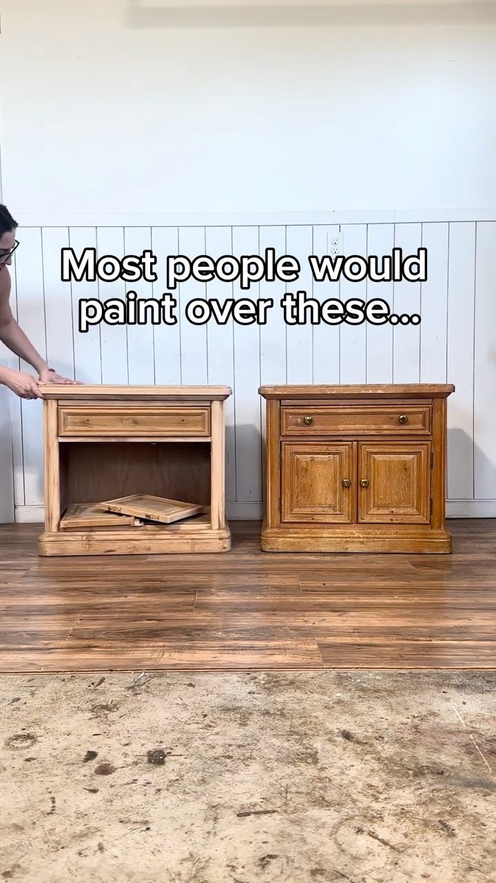 Most People Would Have Painted These… | $30 Nightstands #FurnitureMakeover