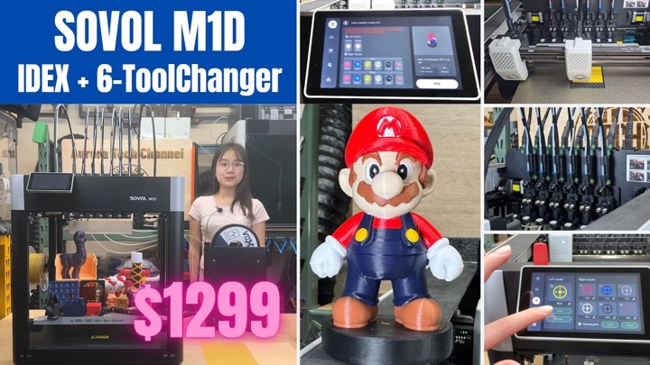 Sovol M1D In-Depth Review: IDEX + 6-Tool Changer 3D Printer
