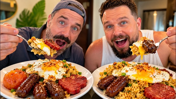 Cooking a Filipino breakfast for my brother Kuya Kurt!!!