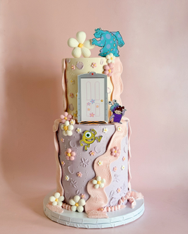 Boo! 💕 I’m always so excited for Monsters Inc cakes ✨🍰🎀
.
.
.
#monstersinccake
