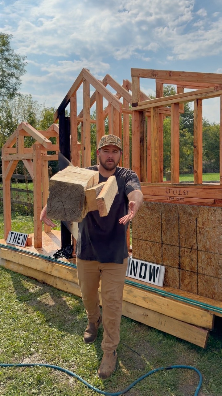 Was old framing better than New? 🤔 #framing #history #balloonframe #timberframe
