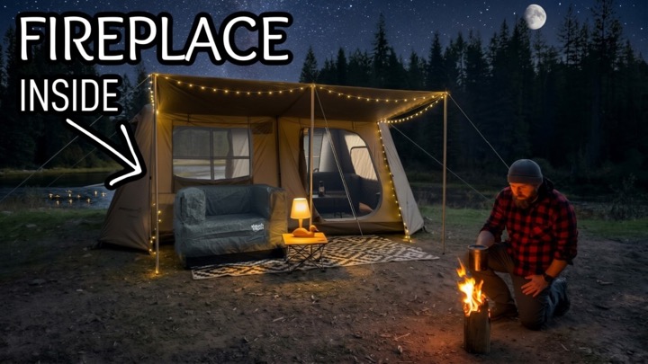 You Won't Believe How Cozy This Camp Setup Is!