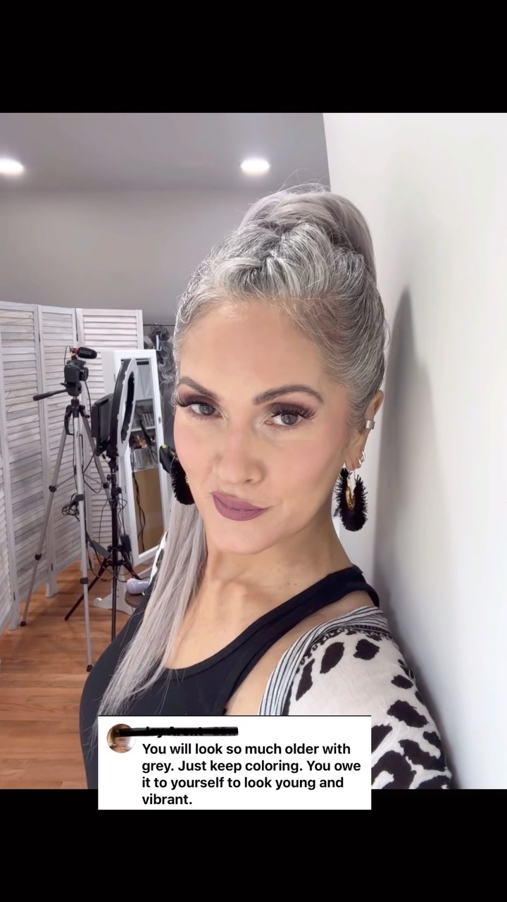 #over50 #grayhair #greyhair #aginggracefully #genx #kindnessmatters