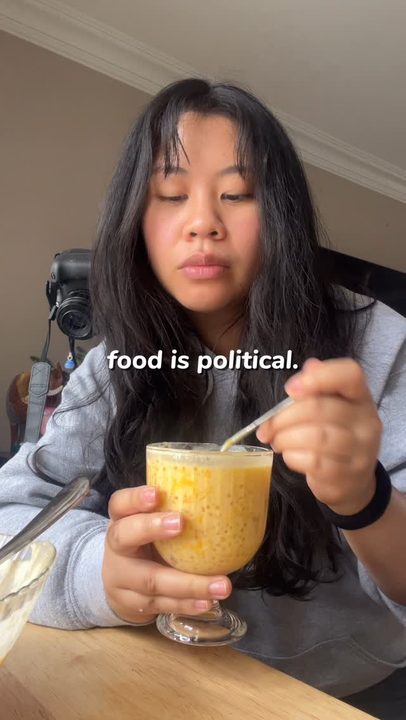 i said what i said

food deserts, free school meals, famine 🇵🇸, environmentalism, maha 👎🏼, the list goes on and on and on and on

everything is political. 

& don’t let me catch you eating from cultures you hate on ✋🏼

—