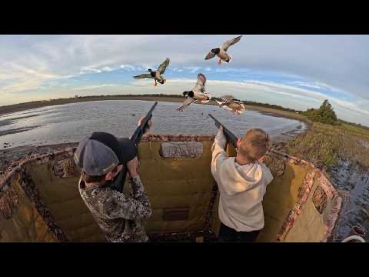 OPENING DAY DUCK HUNTING MY SON'S FIRST MALLARD!!