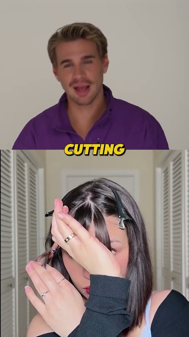 She Cut BABY BANGS on a Whim… 😬