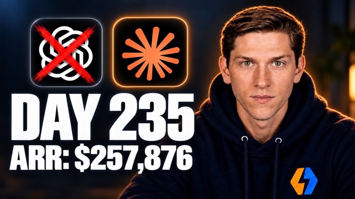 Day 235 – Vibe Coding an App Until I Make $1,000,000 | ARR: $257,876
