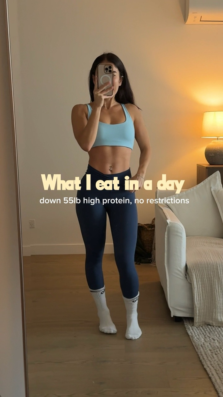 What I eat in a day down 55lbs #healthy #weightloss #recipe