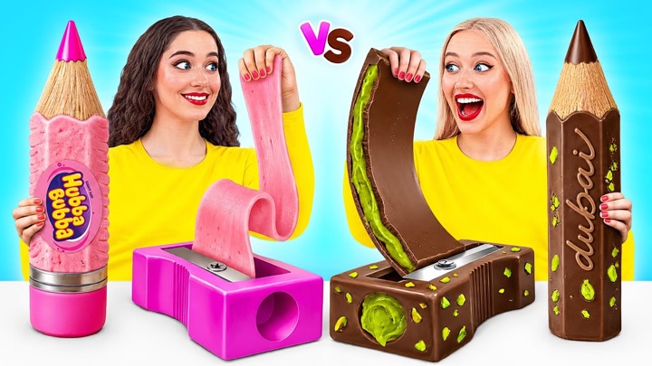 Gummy Food vs Chocolate Food Challenge | Amazing Cooking Hacks by Bubba DO Challenge
