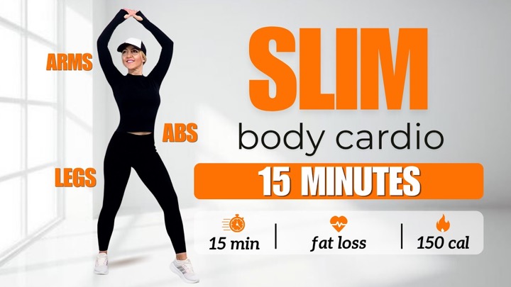 🔥Burn Arm + Leg + Belly Fat🔥15 Min Aerobics Workout🔥All Standing🔥No Squats/ No Lunges🔥No Repeat🔥