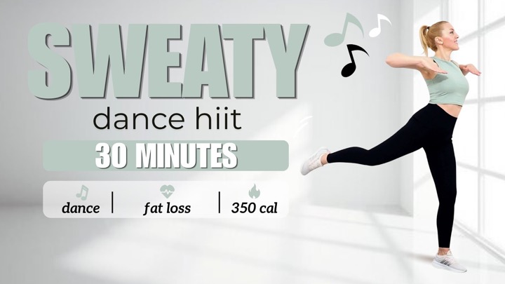 🔥30 MIN DANCE HIIT - SWEATY CARDIO WORKOUT🔥All Standing, No jumping 🔥Aerobics Style Workout🔥