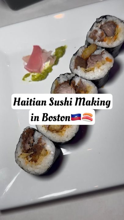 Would you try Haitian sushi?🍣🇭🇹

@feteonkingston (Boston, MA) is a Haitian-owned restaurant in Downtown, Boston and last week they hosted a Zoeshi (Haitian sushi) workshop and @chef_flexx walked us through the entire pro