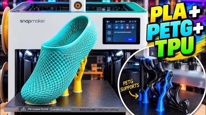 Snapmaker U1 Makes Multi-Material Printing Easy