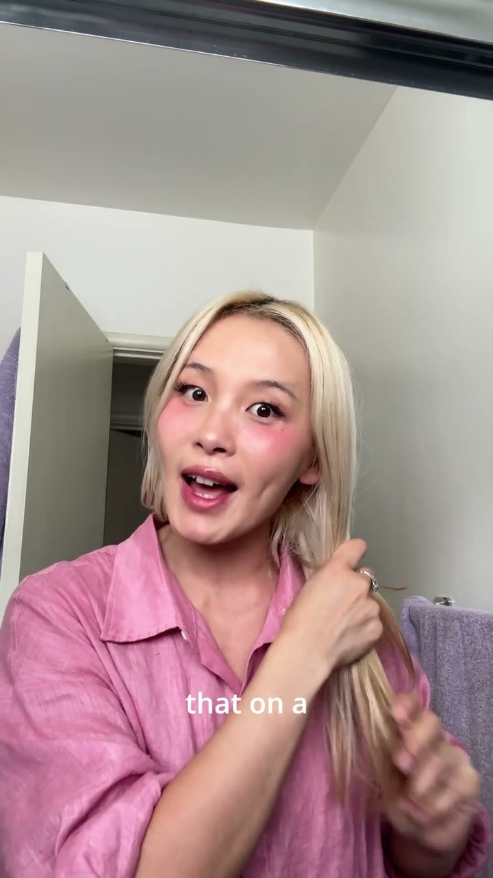 Next day hair refresh for bleached hair girlies 🫶 #haircaretips