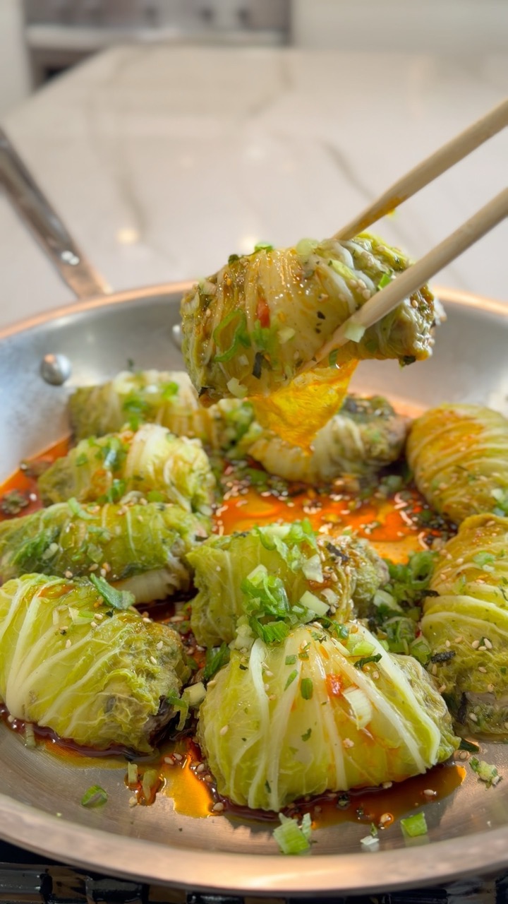 Cabbage Dumplings 🥟🤤 #food #foodie #shorts