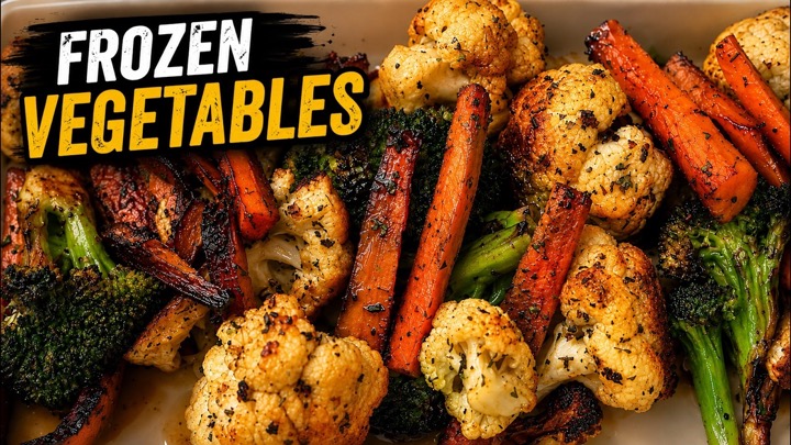 I make this skillet roasted frozen vegetable dish 3 times a week!
