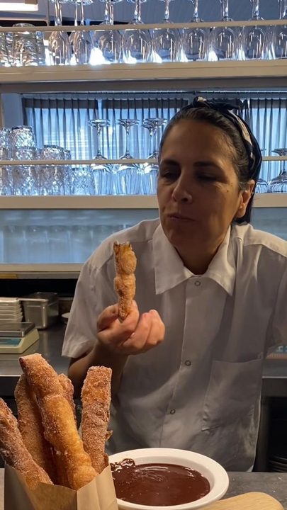 My favorite churro-making hack—using malawach or puff pastry! The recipe is in the comments below.