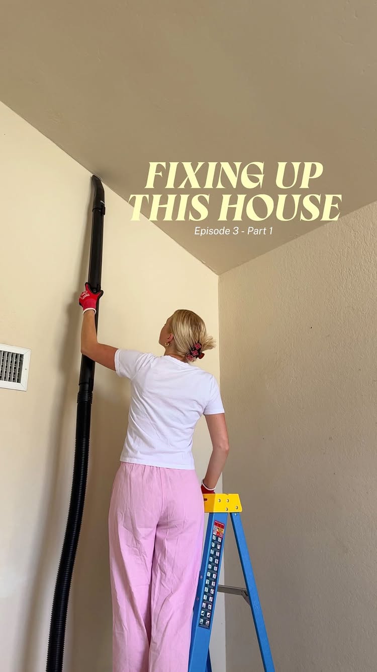 I never thought I’d vacuum a WALL but I guess there’s a first for everything🥲 the spooky cobwebs are finally all gone!! also does anyone el