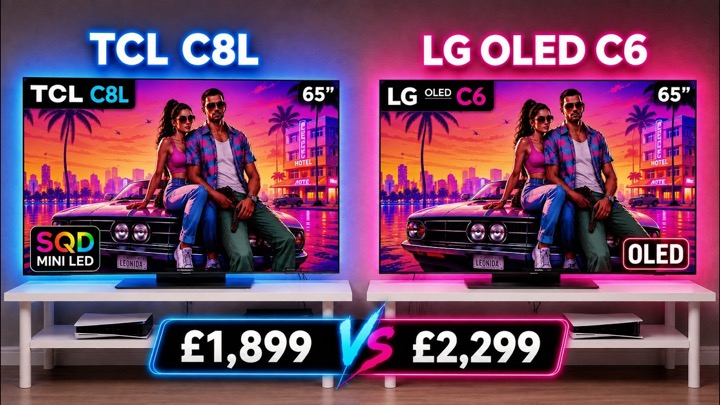 TCL C8L vs LG OLED C6 – SQD-Mini LED Better than OLED?