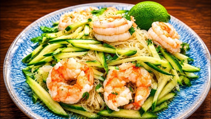 Refreshing Shrimp and Rice Noodles in Minutes!