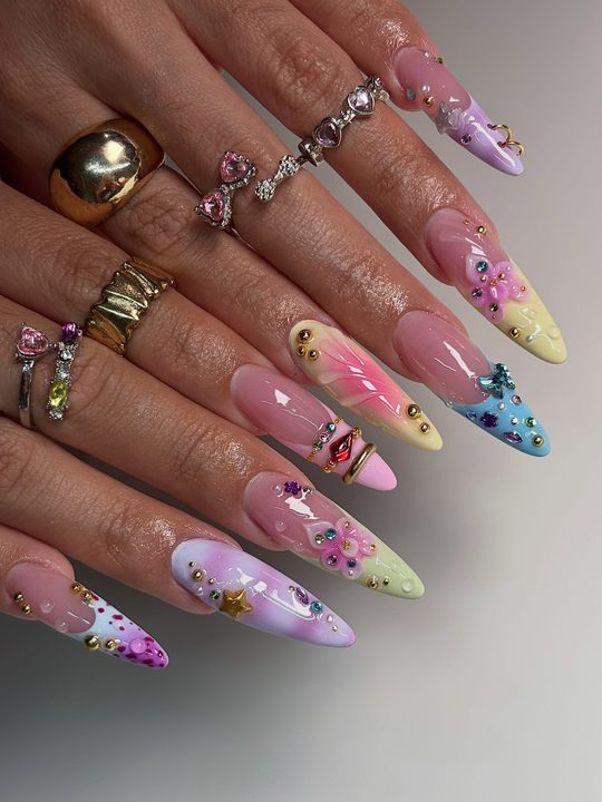 dreamy pastels🫧💝💌🪞🌟

#nails #nycnailtech #nailsnailsnails #nailsart #almondnails