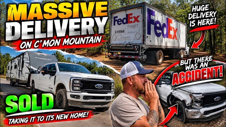 BIG CHANGES on C’mon Mountain! Delivery Arrived & the RV Is GONE! tiny house, homesteading, off-grid