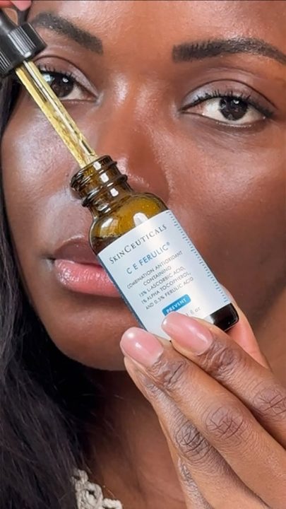 summer glow, from the inside out ☀️ @skinceuticals C E Ferulic Vitamin C Serum has been a staple in my routine, and the ✨new✨ patent-pending formula is now boosted with Carnosine and Endophytol to help keep the formula e