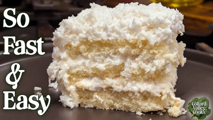 Fresh Coconut Cake - No Oven