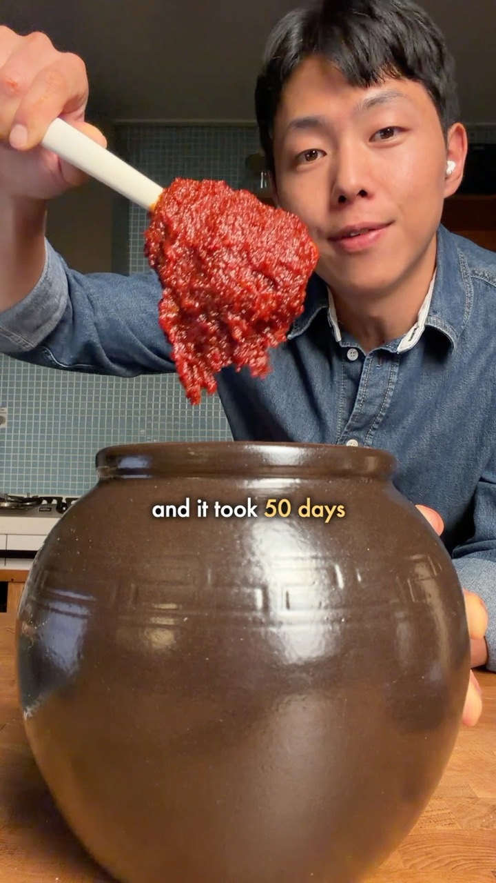 Homemade vs factory gochujang 🇰🇷