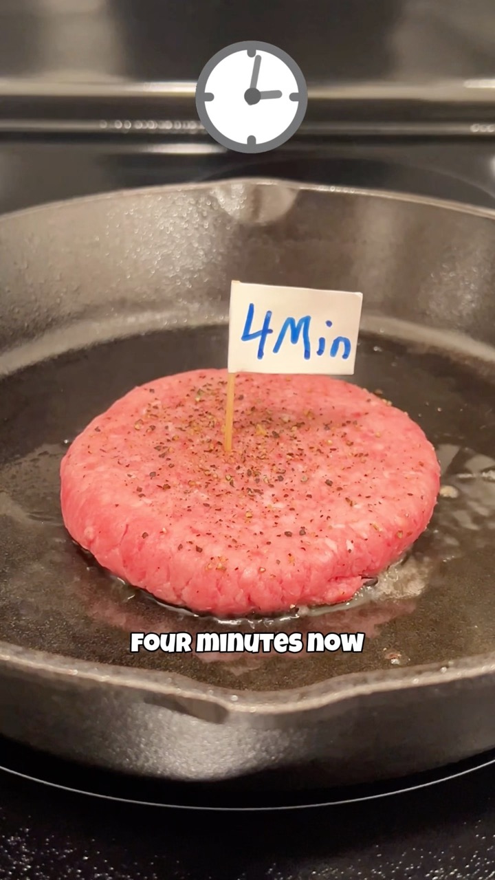 How long should you cook burger patties? #cooking
