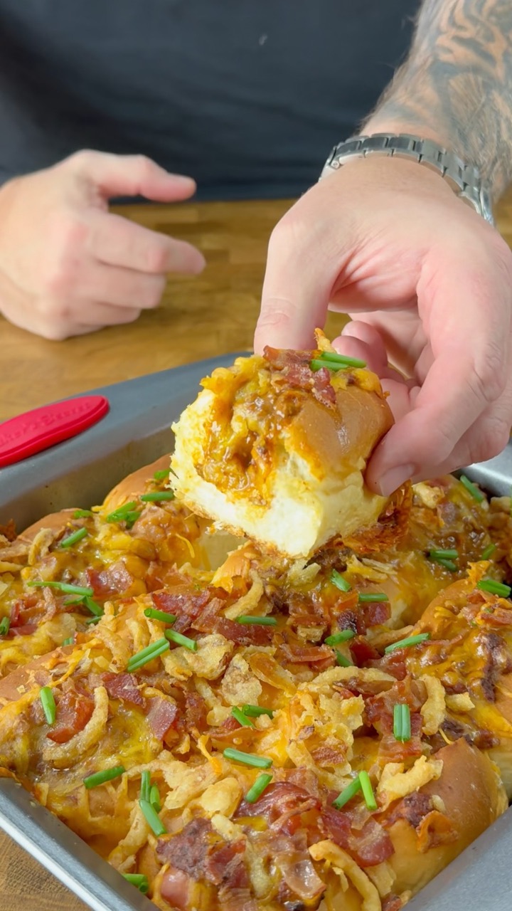You NEED these Chili Dog Sliders today! #shorts