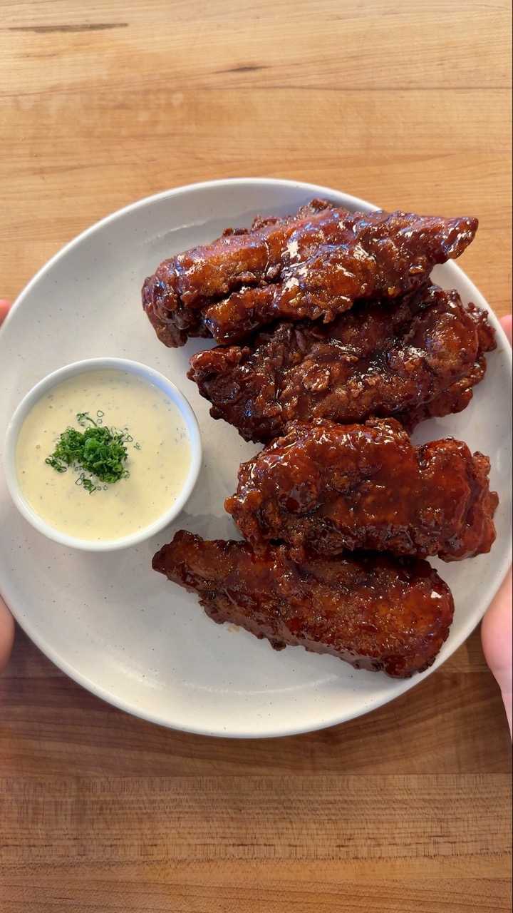 Honey Chipotle Chicken Tenders! Recipe linked in my bio!