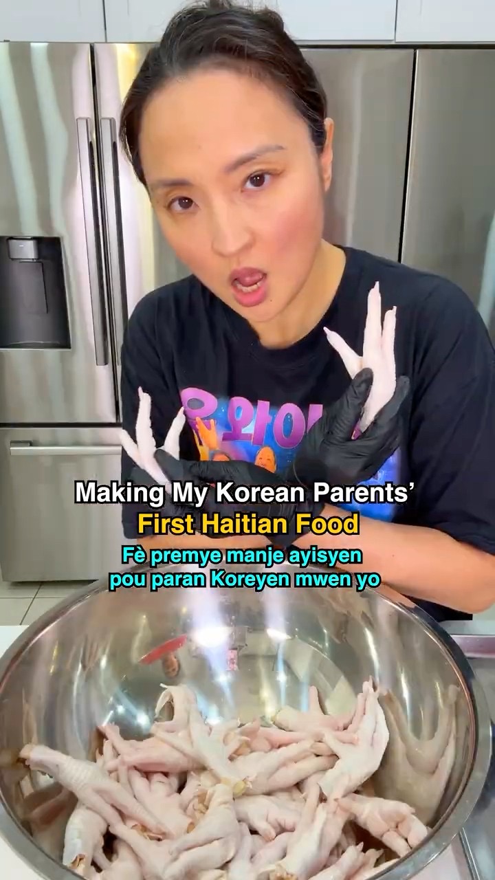 Making Haitian Food for My Korean Parents     #haitian #haitianfood #haiti #ayisyen #manjeayisyen