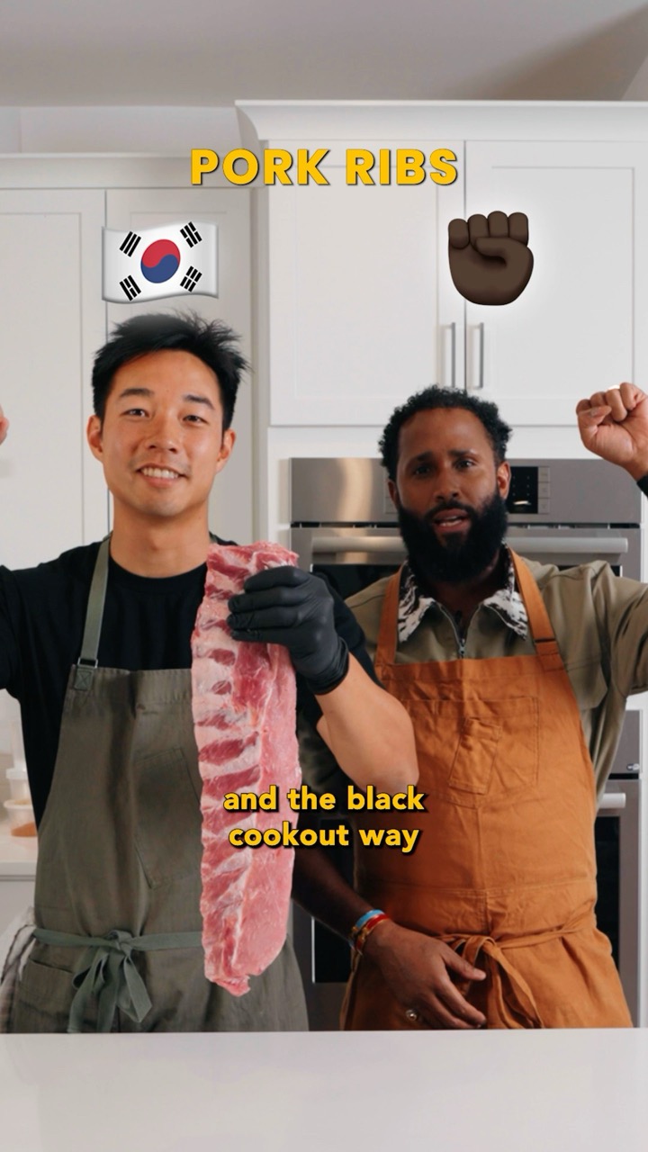 Korean Pork Ribs🇰🇷 vs Black Pork Ribs✊🏿