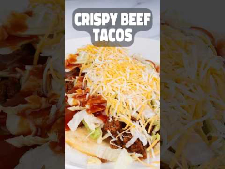 Crispy Beef Tacos | Easy Ground Beef Taco Recipe 🌮🔥