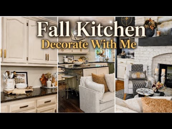 Fall Kitchen Decorate With Me Practical Simple & Elegant On A Budget 