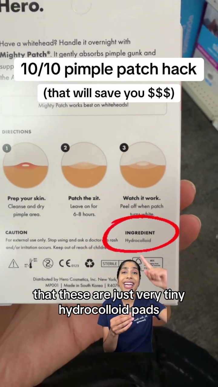 stop wasting money on pimple patches! Stitch with mishel.archive #skincare